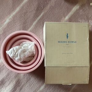 Pottery Barn Kids Pink Mixing Bowls